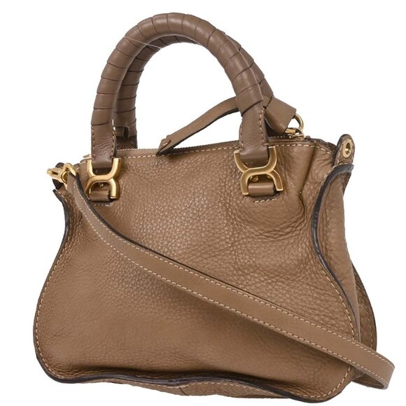 Chloe Brown Marcie 2way Handbag 03-13-63-65 115731 - Picture 2 of 9